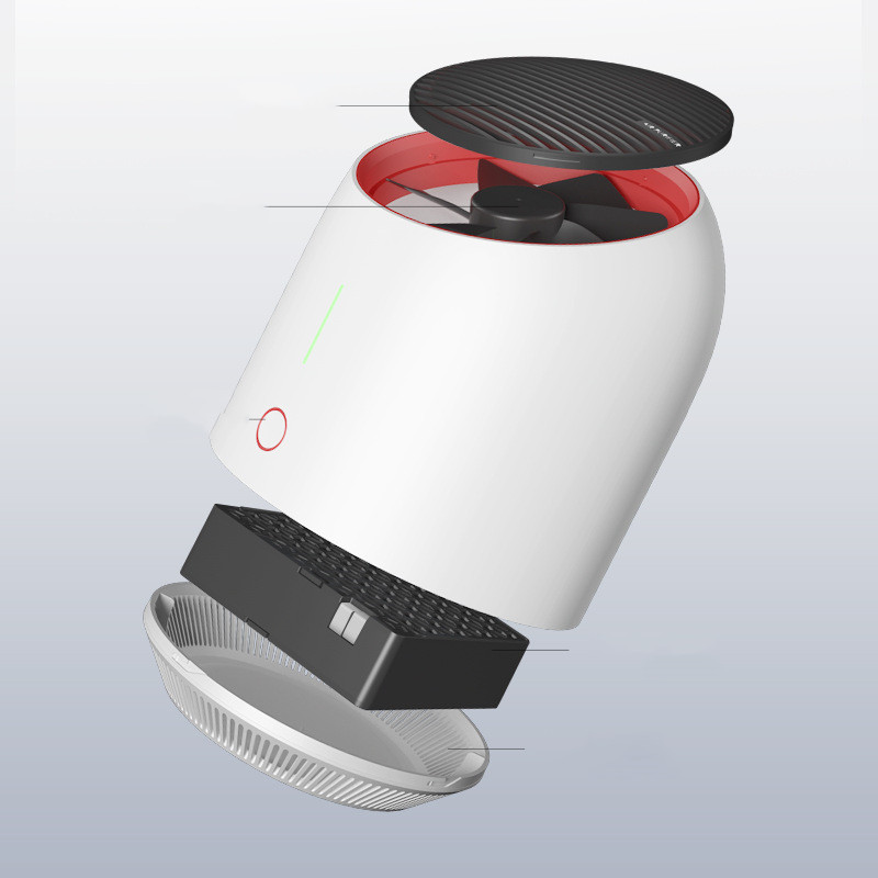 Portable Air Purifier for Home Bedroom Office, USB Quiet Small Desktop Air Cleaner, 3 Modes for Removing Dust Pet Dander - Image 2