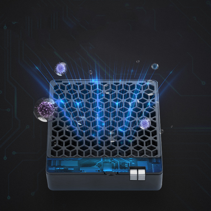 Portable Air Purifier for Home Bedroom Office, USB Quiet Small Desktop Air Cleaner, 3 Modes for Removing Dust Pet Dander - Image 5